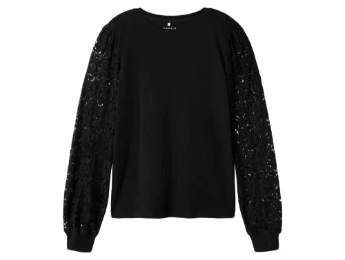 Name It black blondeærmer bluse